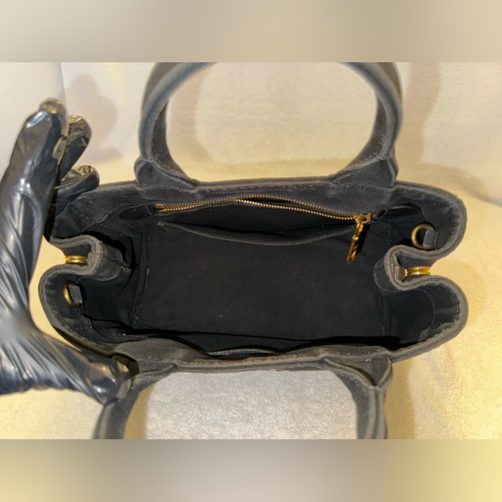 🚨SOLD🚨Prada Canapa Black Mini Canvas Handbag… - Picture 5 of 16